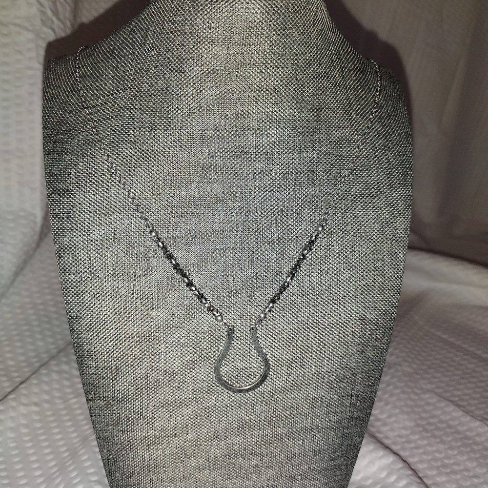 JK By Thirty One Silver Necklace With Crystal Accenta